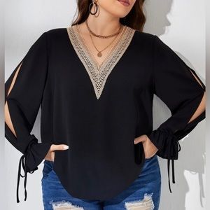 Split Sleeve Blouse
